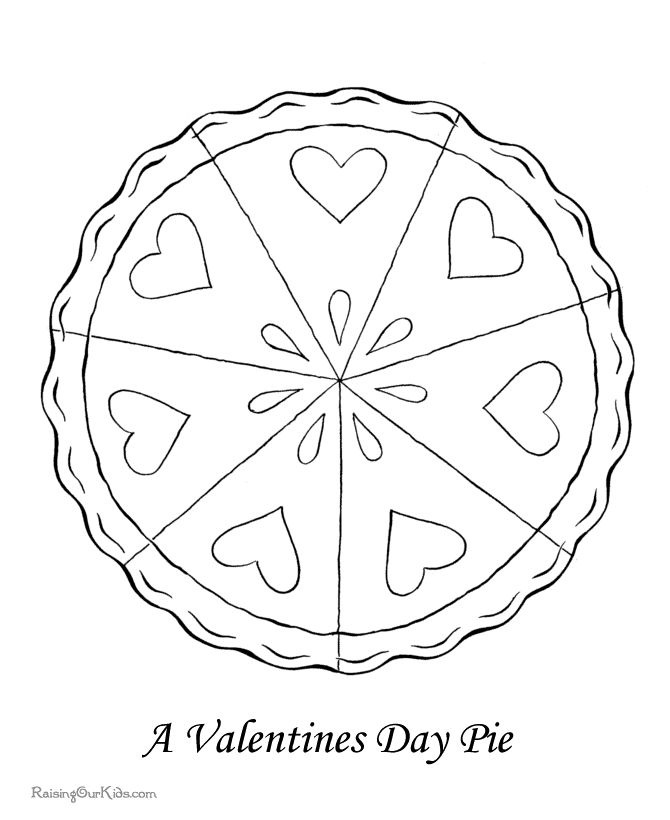 Free Valentine coloring sheet