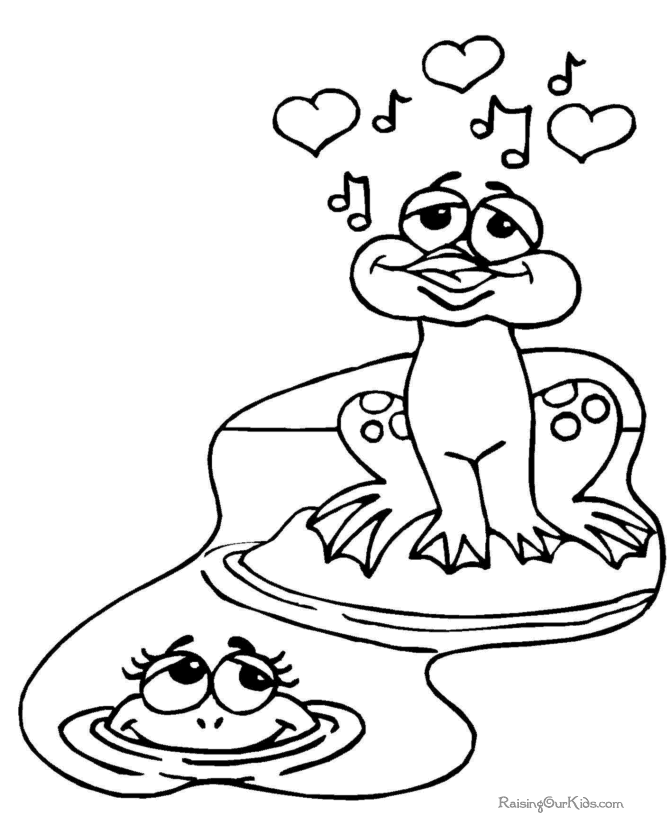 Valentine coloring sheet