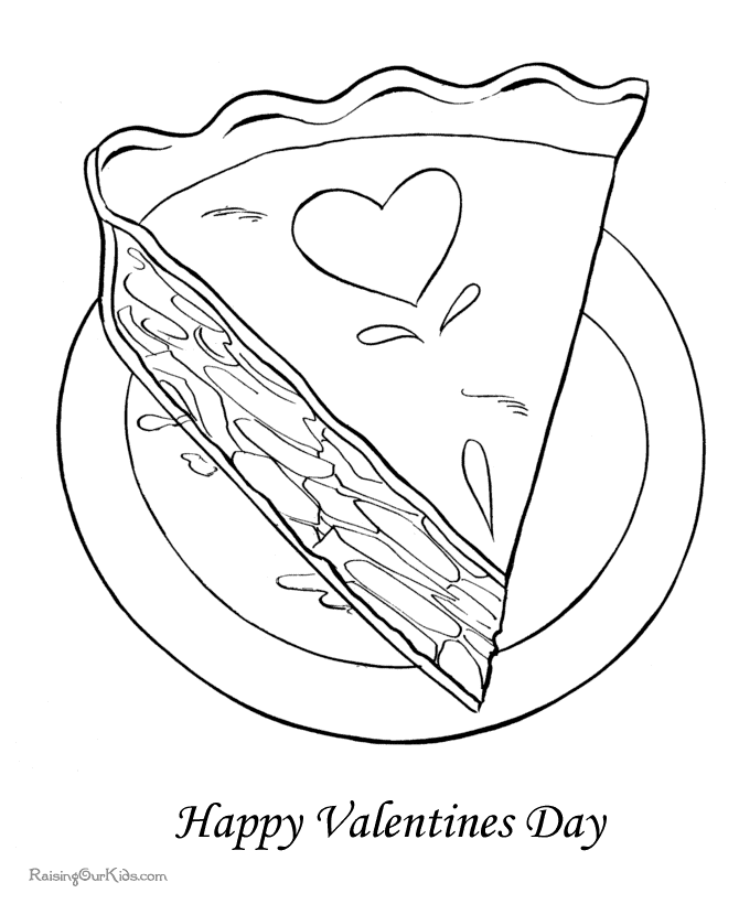 Valentine sheet to print and color