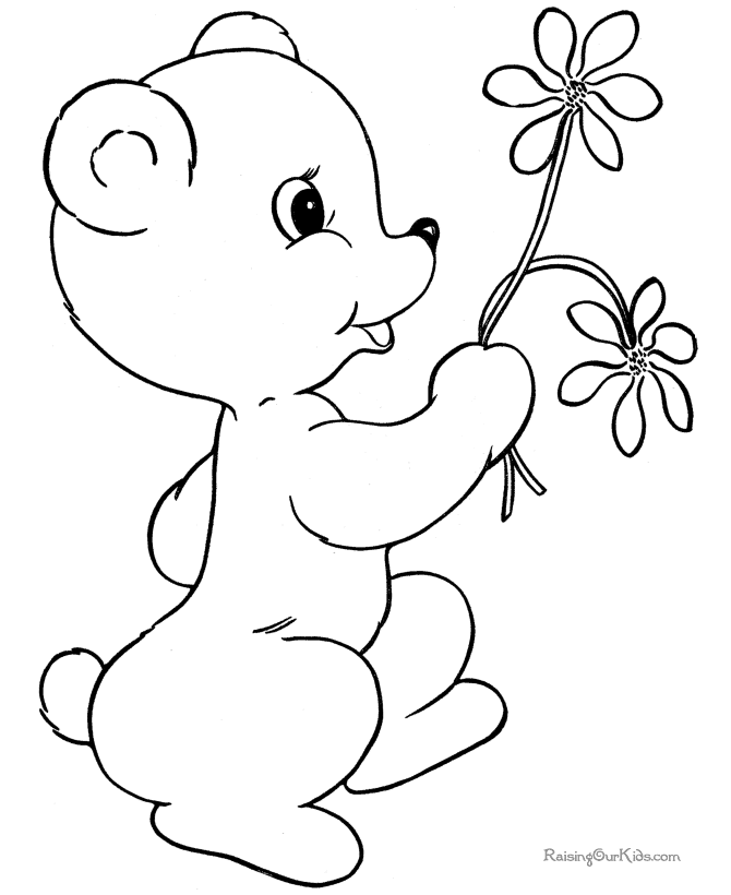 Preschool Valentine coloring sheet