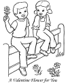 Valentines Day coloring sheets to print