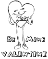 Valentine coloring sheets