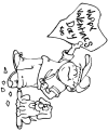 Funny Valentine coloring sheets