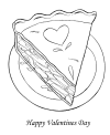 Valentine sheet to print and color