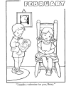 Valentine coloring sheets for kids